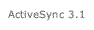 ActiveSync 3.1